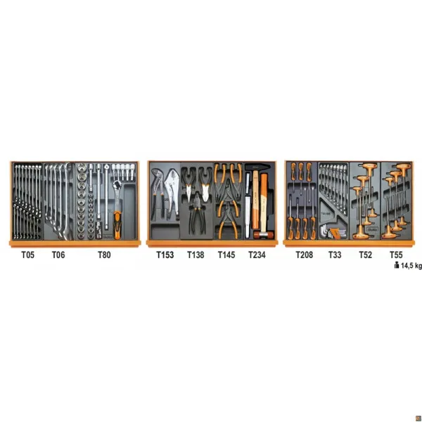5904VG/2T CONTENUTO 99 UTENSILI C24S/SA-C39 BETA UTENSILI 059041191