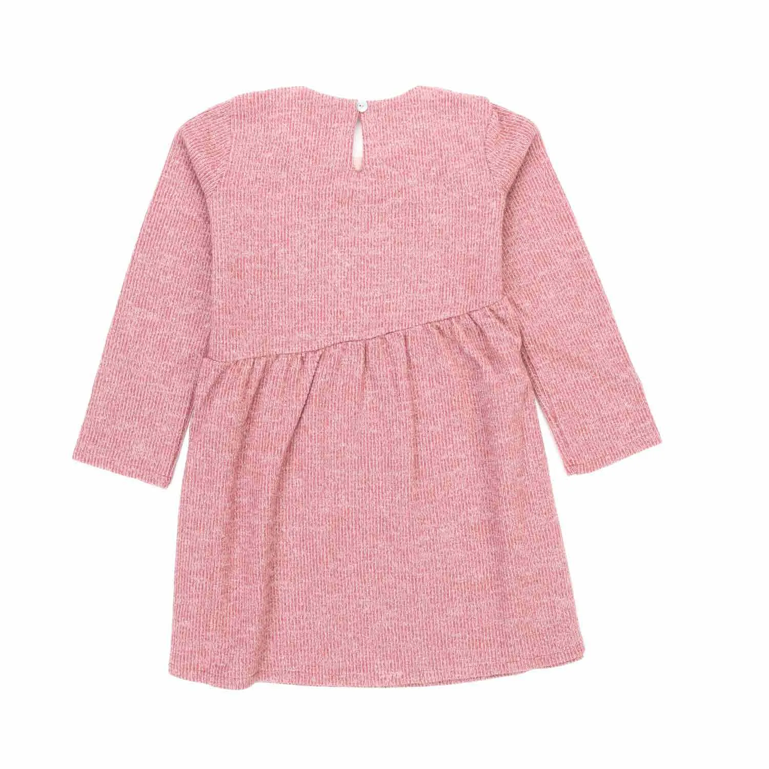 Abito Bambina Rosa Lurex Con Stella