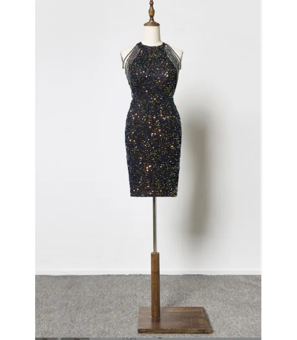 Abito shoulder strass