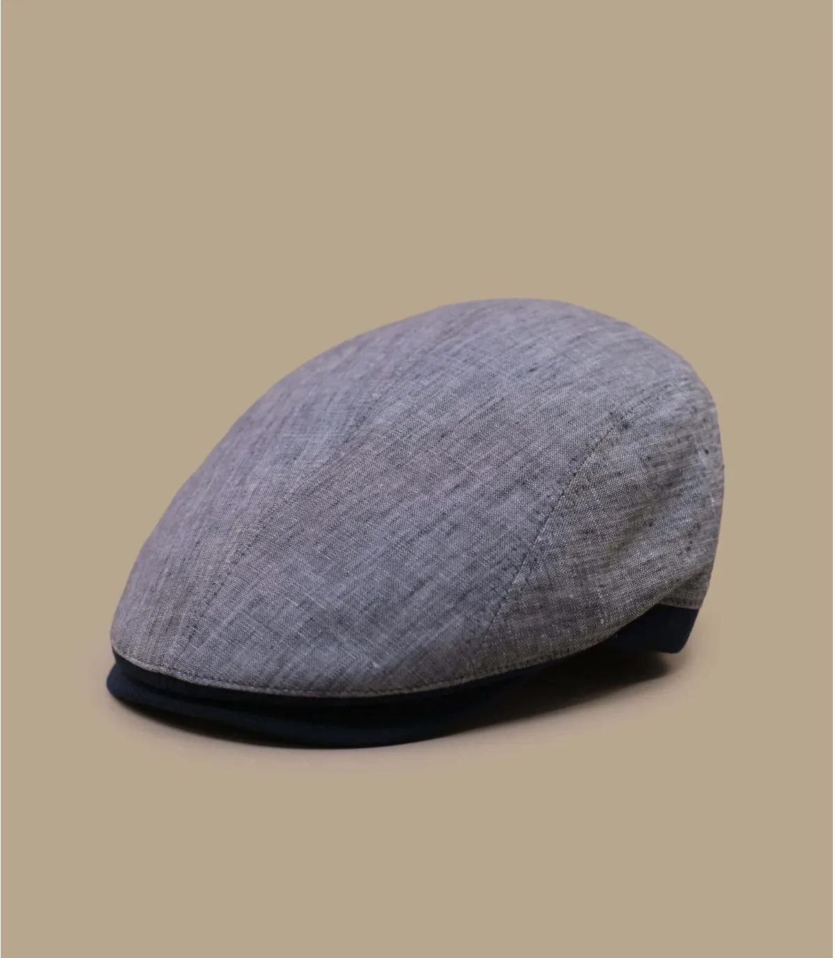     berretto piatto lino grigio   Milann grey     