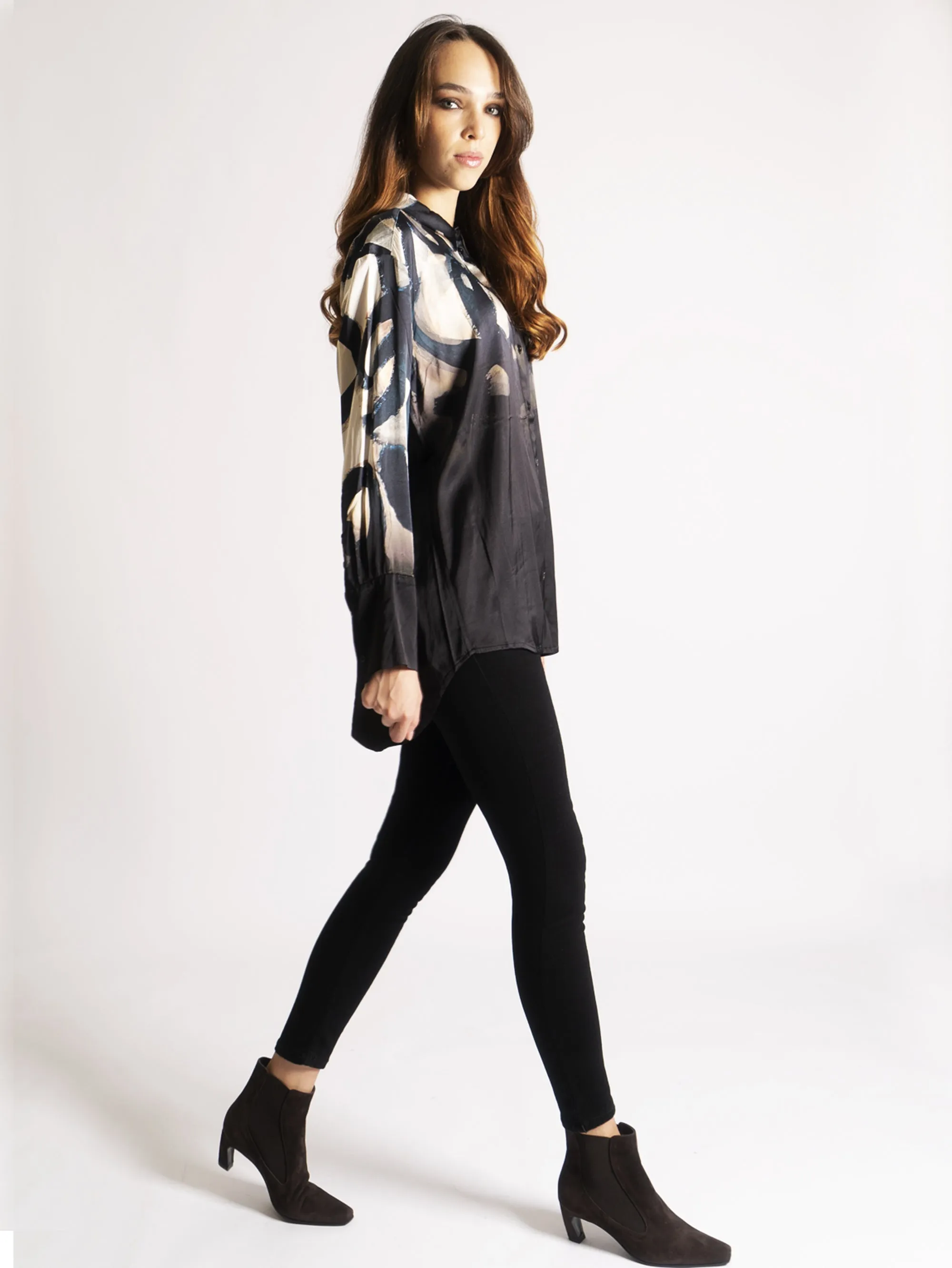 Camicia con Stampa Nero
