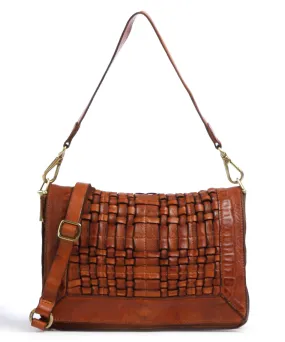  Campomaggi Prestige Borsa a spalla pelle di vacchetta finemente grana cognac  