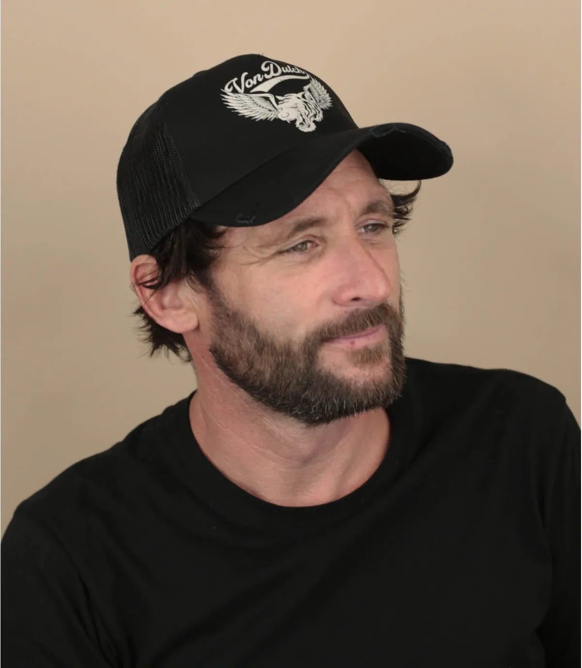 Cappello da baseball nero con leoneCappellini Lion     