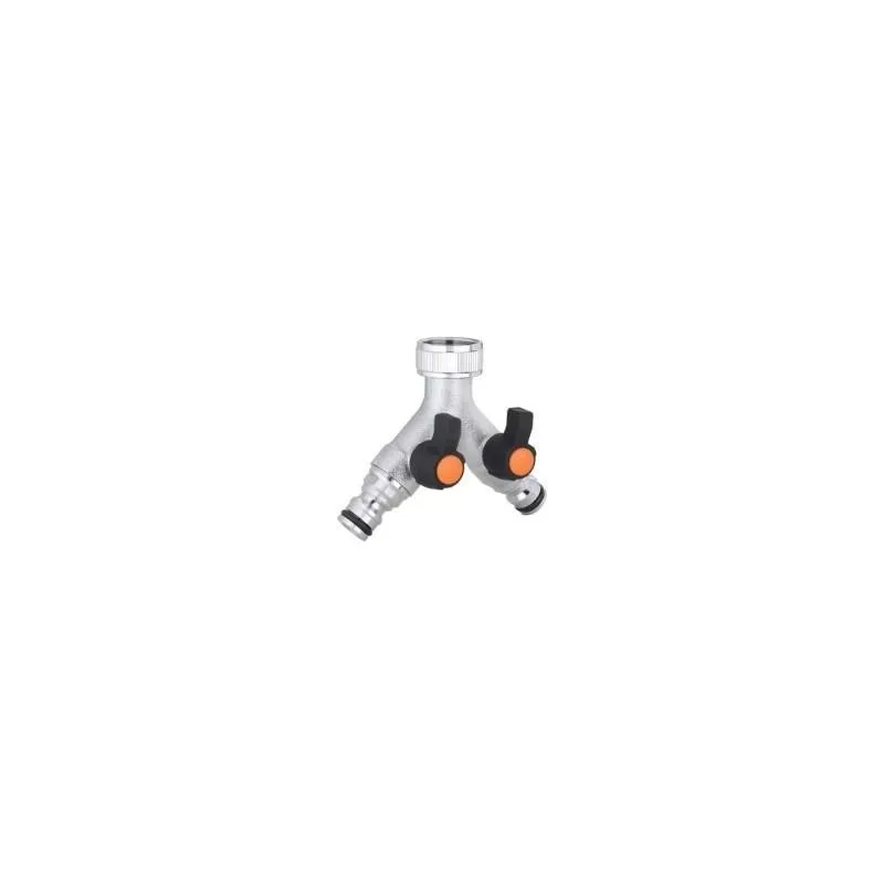 Claber presa a due vie in ottone cromato cod. 9602