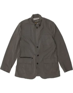 EDDIE BAUER Mens 4 Button Blazer Jacket Size 46 XL Grey Polyester