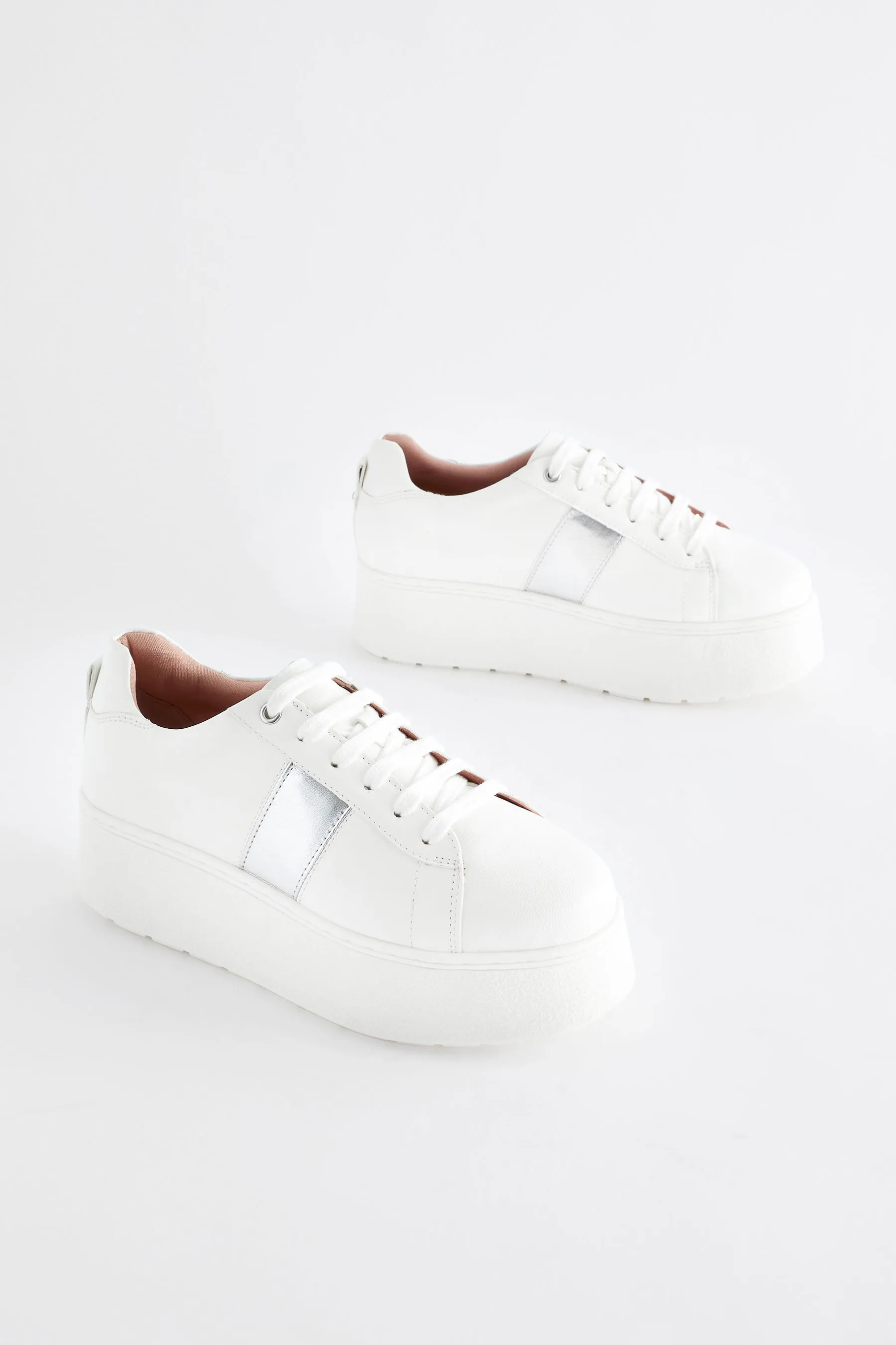 Forever Comfort® - Scarpe da ginnastica stringate con suola spessa