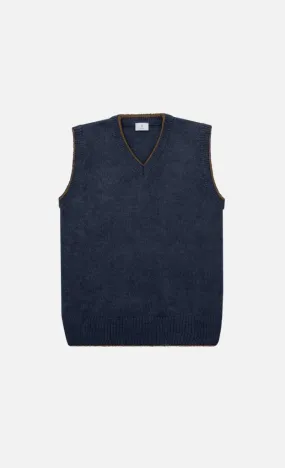 Gilet Arold – Blu/Caramello