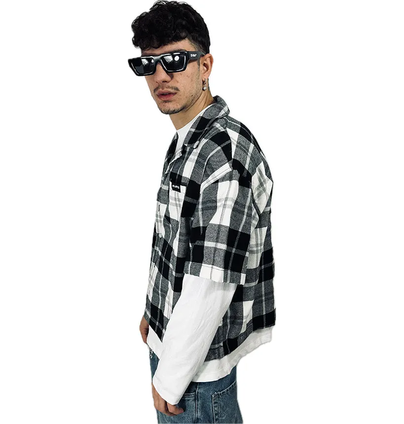 JACKET Scotland PUFF BLACK MANICA LUNGA INCORPORATA
