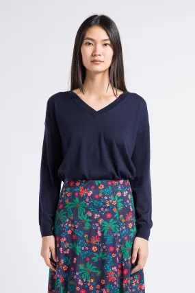  LA PETITE ETOILE   MELYA - Maglione ampio a maglia fine | Blu