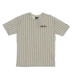 Maglietta Uomo Ne Oversized Pinstripe Tee Stone/new Olive