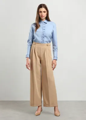 NICE & CHIC  Pantaloni palazzo in misto viscosa stretch donna