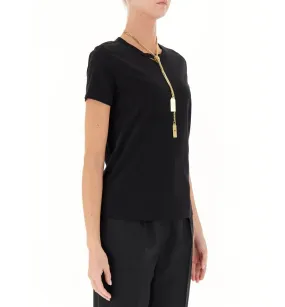 T-shirt con collana